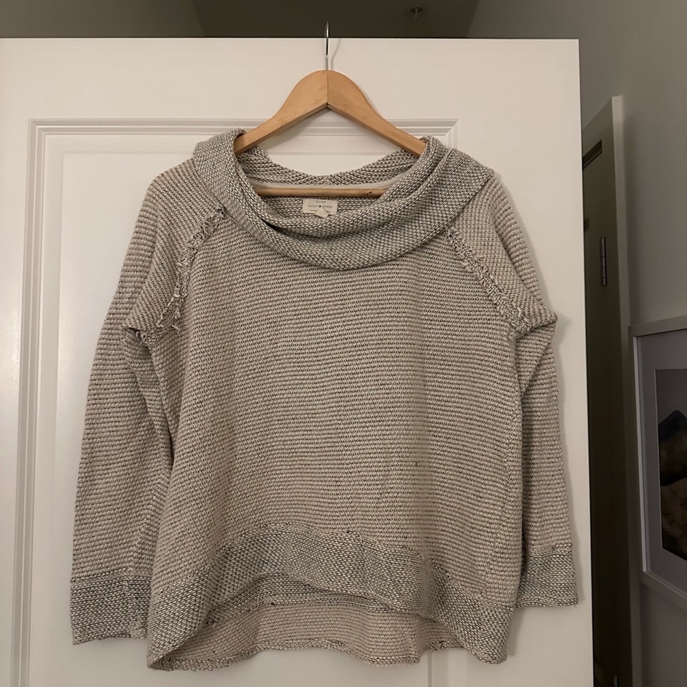 Lucky Brand Cowl Neck Sweater - Size S